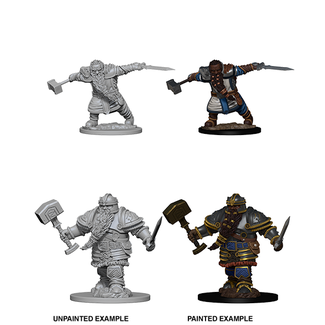 WizKids Dungeons & Dragons: Nolzur'S Marvelous Unpainted Miniatures - W01 Dwarf Male Fighter