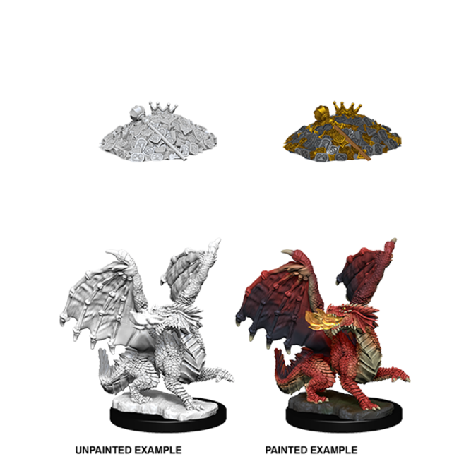 73851 D&D Unpainted Miniatures - W10 Red Dragon Wyrmling