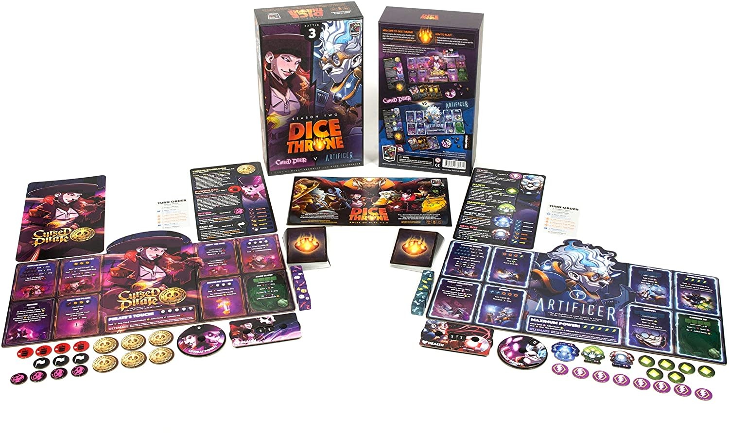 Dice Throne Season Two Cursed Pirate V Artificer Cape Fear Games