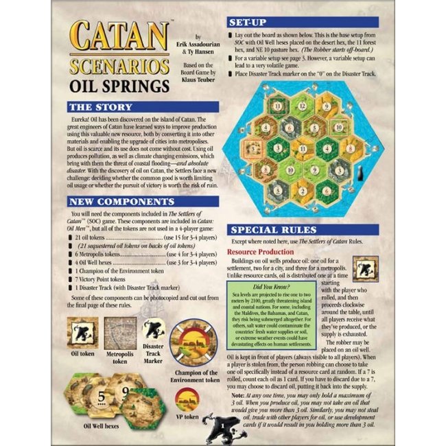 Catan Scenarios: Oil Springs