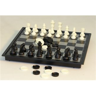 Worldwise Imports Magnetic Chess with Checkers