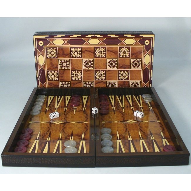 19" Marrakesh Decoupage Wood Backgammon (SPECIAL REQUEST)