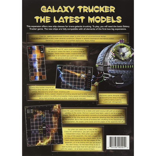 Galaxy Trucker: The Latest Models