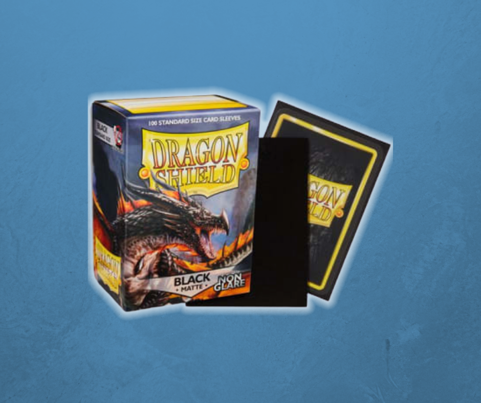 Dragon Shield Sleeves: Matte Non-Glare Black Amina (100)