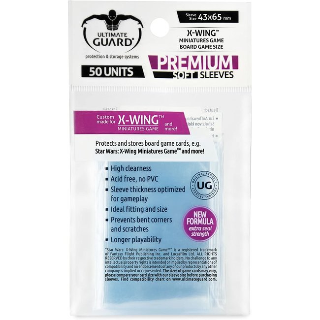 Ultimate Guard 43x65 mm Sleeves (X-Wing) (SPECIAL REQUEST)