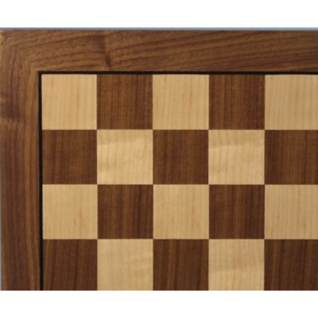 14" Walnut and Maple Chess Board