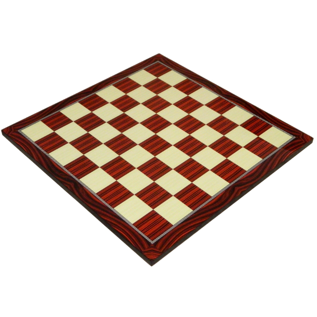 75818 Red Grain Decoupage Chess Board