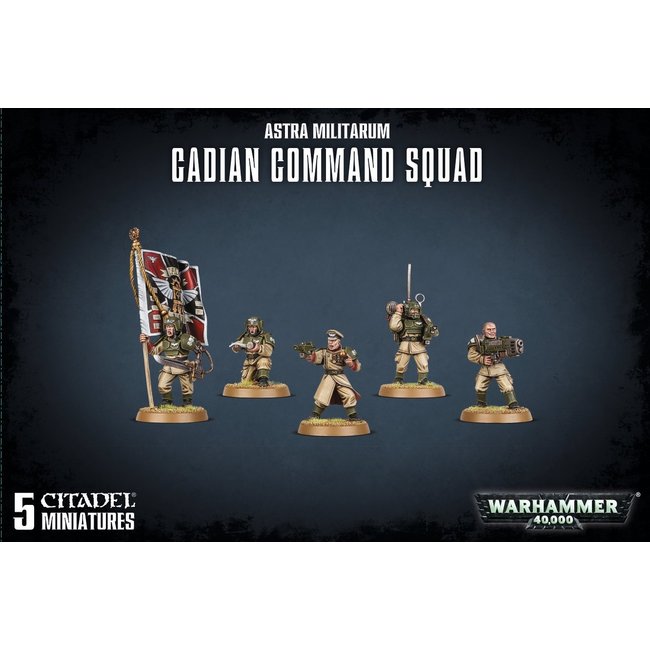 Warhammer 40K Astra Militarum Cadian Command Squad Meltagun