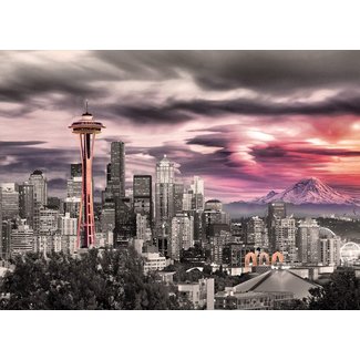 Eurographics Puzzles Seattle City Skyline 1000 pc Puzzle