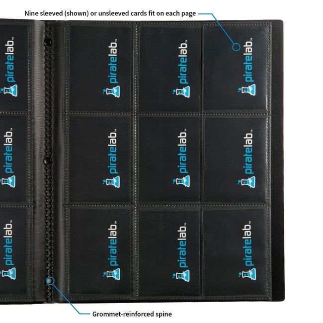 9pkt Pirate Lab Card Binder - Black