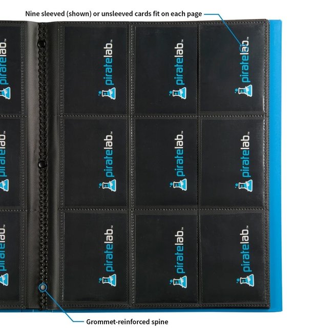 9pkt Pirate Lab Card Binder - Blue