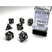 Chessex Translucent Polyhedral 7-Die Set: Smoke/White