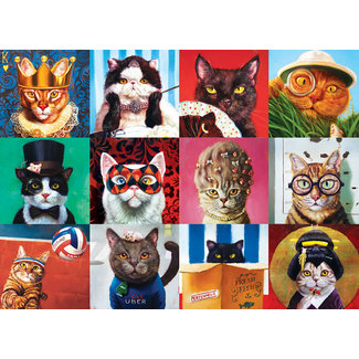Eurographics Puzzles Funny Cats 1000 pc Puzzle