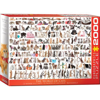 Eurographics Puzzles The World of Cats 2000 pc Puzzle