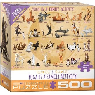 Eurographics Puzzles Yoga is a Family Activity 500 pc Puzzle