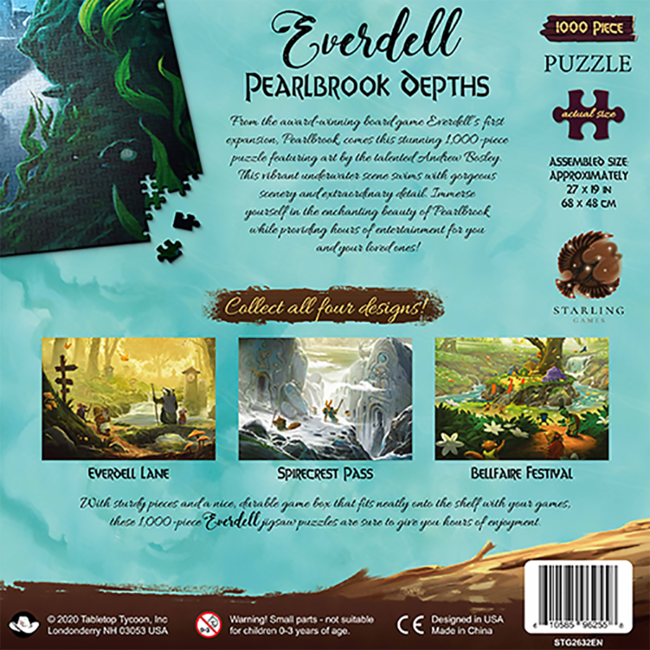 Everdell Pearlbrook Depths 1000 pc Puzzle ~ Discontinued