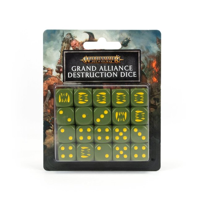 Warhammer Age of Sigmar Grand Alliance Destruction: Dice Set