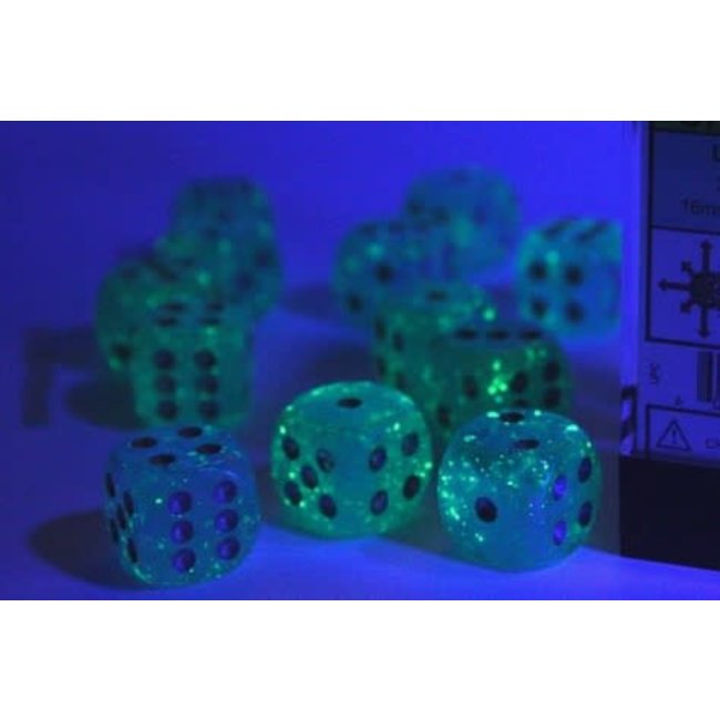 Signature D6 12mm Dice: Luminary Sky/silver