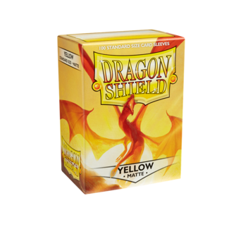 Dragon Shield Yellow Standard Matte Sleeves 100 ct - Dragon Shield