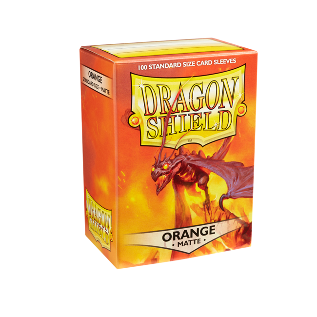 Dragon Shield - Orange Standard Matte Sleeves 100 ct