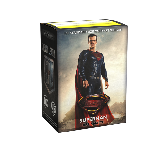 Art: Superman Matte Standard Sleeves 100 ct - Dragon Shield