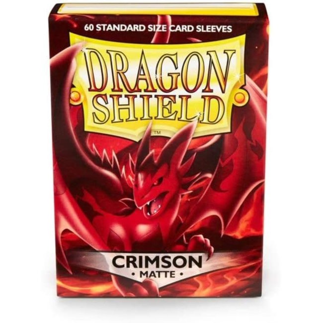Crimson Standard Matte Sleeves 100 ct - Dragon Shield