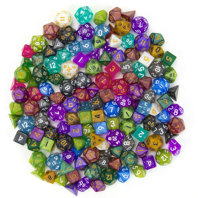 Halfling's Haversack 140 Mini Polyhedral Dice