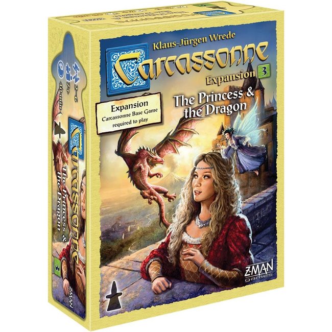 Z-Man Games Carcassonne Expansion 3: Princess & Dragon New Edition