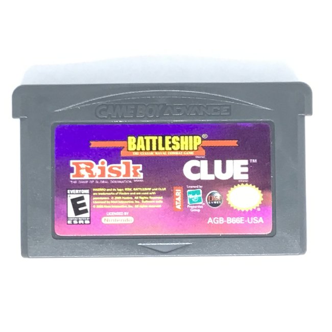 Battleship Risk and Clue 3 in 1 (GBA LOOSE)