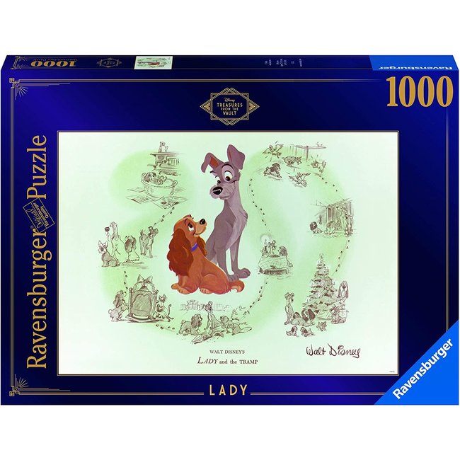 Disney Vault Collection: Lady & The Tramp 1000 pc Puzzle *DISCONTINUED*