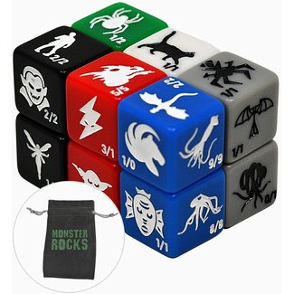 Monster Rocks Monster Rocks 2.0: Magic The Gathering Token Dice (12 ct)