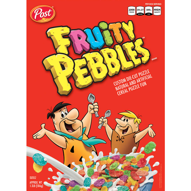 Post Fruity Pebbles Cereal 1000 pc Puzzle