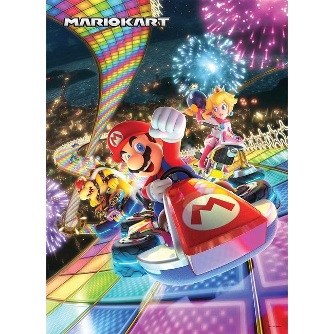 Mario Kart Rainbow Road 1000 pc Puzzle - Cape Fear Games