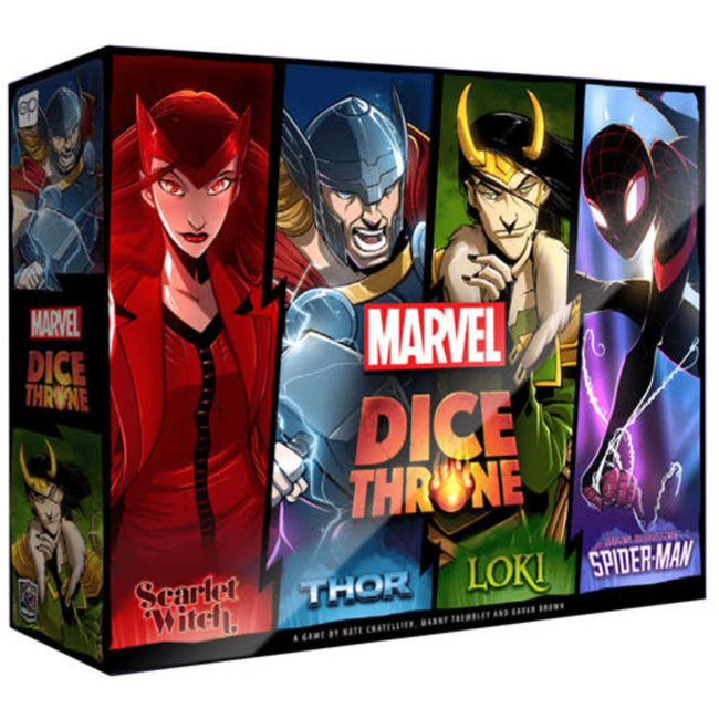 Dice Throne Marvel 4-Hero Box ~ Scarlet Witch, Thor, Loki, Spider Man