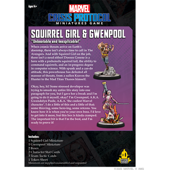 Marvel: Crisis Protocol - Squirrel Girl & Gwenpool