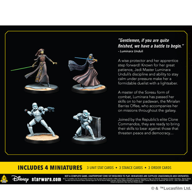 Star Wars: Shatterpoint - Plans And Preparation: General Luminara Unduli Squad Pack