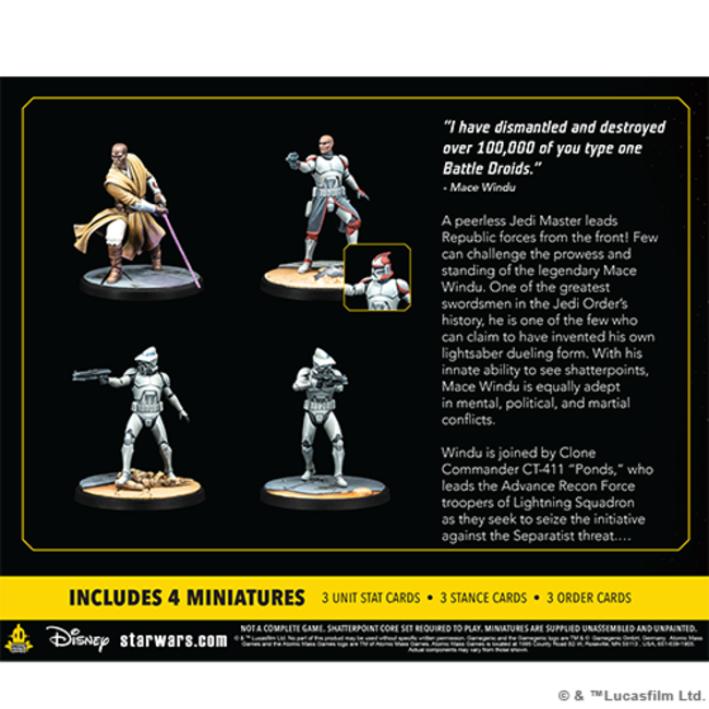 *Star Wars: Shatterpoint - This Party's Over: Mace Windu Squad Pack