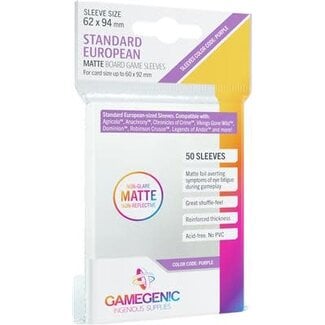 Gamegenic Matte Sleeves: Standard European 60x92