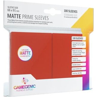 Gamegenic *Prime Matte Sleeves 100 ct - Red GG