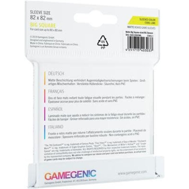 Matte Sleeves: Big Square 82x82