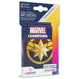 Gamegenic Captain Marvel Marvel Champions Art Sleeves 50 ct - Gamegenic