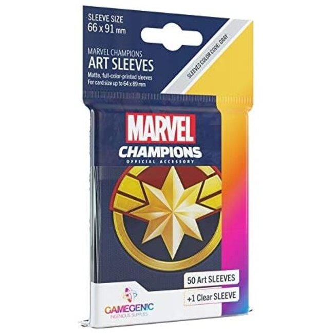 Marvel Champions Captain Marvel Art Sleeves 50 ct - GG
