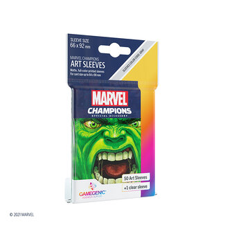 Gamegenic Hulk Marvel Champions Art Sleeves 50 ct - Gamegenic