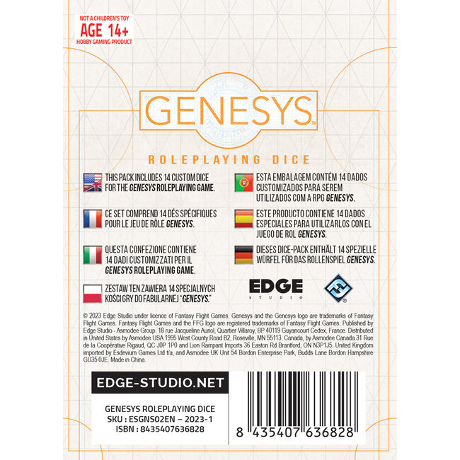 Genesys Roleplaying Dice Pack