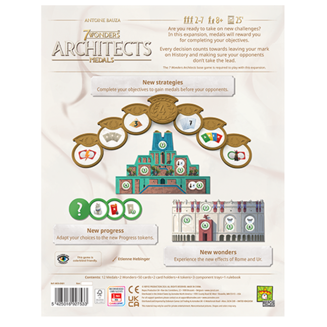 7 Wonders Architects Medals