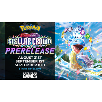 Cape Fear Games Pokémon Stellar Crown Prerelease