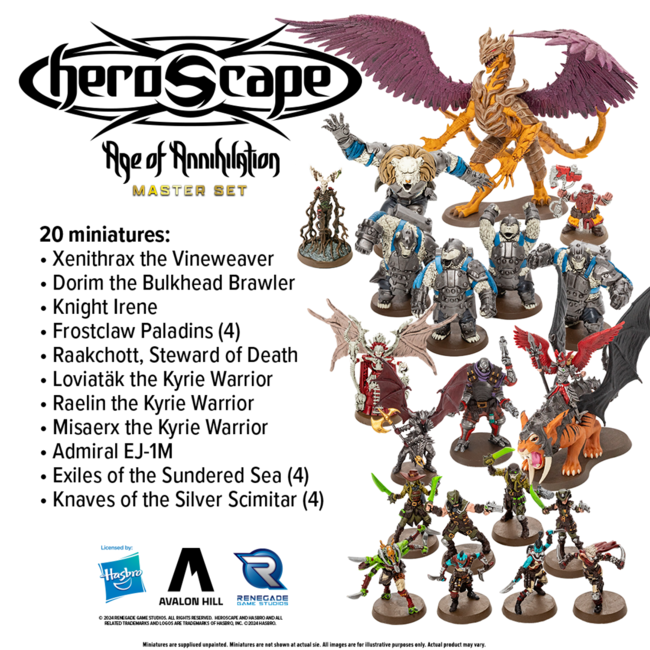 Heroscape Age of Annihilation Master Set - Unpainted