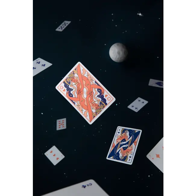 Lady Moon Playing Cards