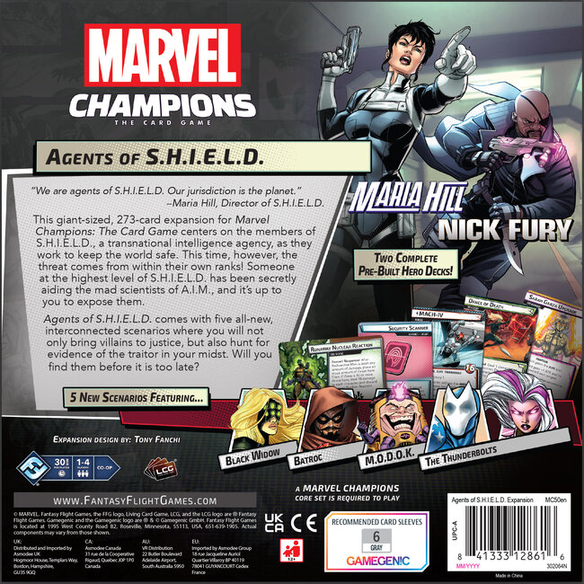 Marvel Champions: The Card Game – Agents Of S.H.I.E.L.D Expansion