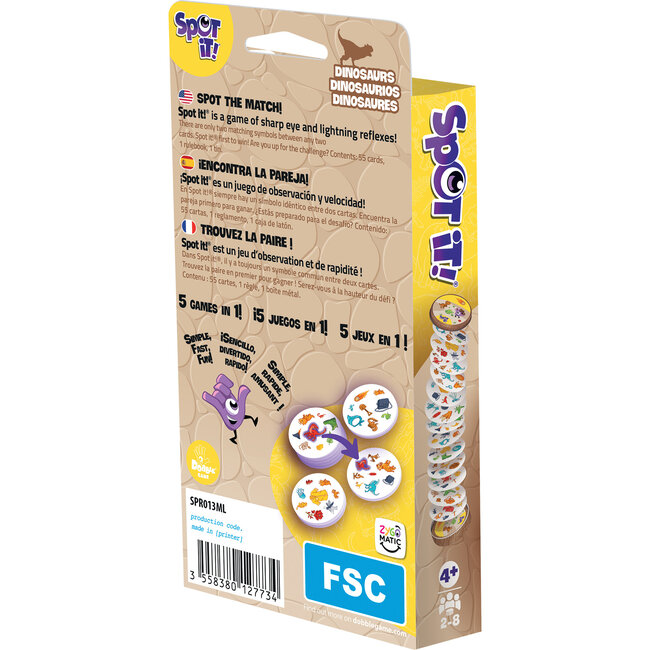 Spot It! Dinosaurs (Eco Blister)